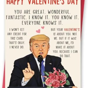 Funny Valentines Day Card for Husband Wife, Sweet Valentines Day Gifts for Him Her, Humor Valentine's Day Cards for Boyfriend Girlfriend, Mens Valentines Gifts