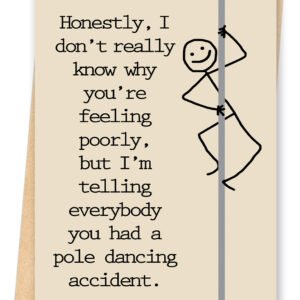 FANCYLUCKY Funny Get Well Soon Card Gift, Feel Better Gifts For Women Men, Humor Speedy Surgery Recovery Card for Friends Family