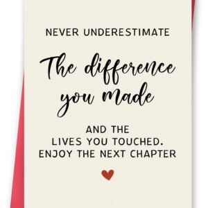 FANCYLUCKY Funny Retirement Gifts for Women Men, Retiring Card Gift for Retired Colleagues Friends Boss Teachers Dad Mom, Farewell Card for Him Her