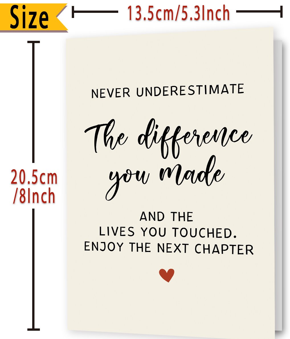 FANCYLUCKY Funny Retirement Gifts for Women Men, Retiring Card Gift for Retired Colleagues Friends Boss Teachers Dad Mom, Farewell Card for Him Her - Image 2