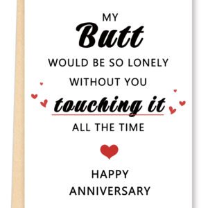 FANCYLUCKY Funny Anniversary Card for Women Men, Humorous Anniversary Card Gifts for Husband Wife Boyfriend Girlfriend, Wedding Anniversary Decoration for Couple