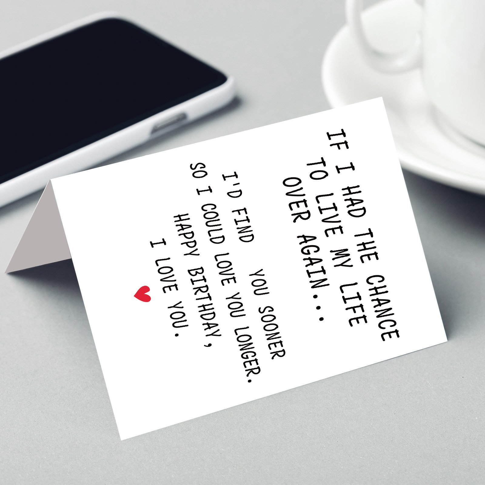 FANCYLUCKY Happy Birthday Card for Women Men Him Her, Romantic Birthday Cards Gifts for Husband Wife Boyfriend Girlfriend, Love Card - Image 5